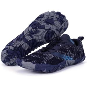 imageHike Barefoot Shoes Womens Mens Breathable ampamp NonSlip Water Shoes Wide Toe Box Zero Drop Minimalist FootwearD13b  Dark Blue