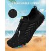 imageWater Shoes Women Men Adult QuickDry Aqua Socks Breathable Hike Barefoot Water Shoes for Swim Beach River Pool Lake Hiking Kayaking SurfingA1  Black