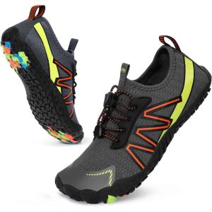 imageWater Shoes Women Men Adult QuickDry Aqua Socks Breathable Hike Barefoot Water Shoes for Swim Beach River Pool Lake Hiking Kayaking SurfingB3  Grey