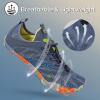 imageHiGropcore Barefoot Shoes Women Men Hike Minimalist Shoes Wide Toe Box Zero Drop Grounded Footwear for Hiking Walking Daily WearC  Blue