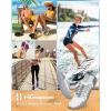 imageWater Shoes for Women Men QuickDry Barefoot Shoes Breathable Aqua Socks for Swim Beach River Pool Lake Hiking Surfing KayakingA2b  WhiteGrey