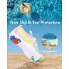 imageWater Shoes for Women Men QuickDry Barefoot Shoes Breathable Aqua Socks for Swim Beach River Pool Lake Hiking Surfing KayakingB4  GreenPink