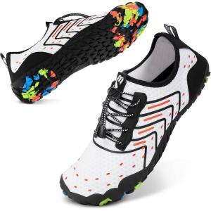 imageWater Shoes for Women Men QuickDry Barefoot Shoes Breathable Aqua Socks for Swim Beach River Pool Lake Hiking Surfing KayakingA2  White