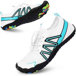 imageWater Shoes for Women Men QuickDry Barefoot Shoes Breathable Aqua Socks for Swim Beach River Pool Lake Hiking Surfing KayakingB2  White