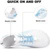 imageHike Barefoot Shoes for Women Men NonSlip Breathable Walking Shoes Wide Toe Box Comfortable Athletic FootwearA12  WhiteBlue