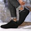 imageHiGropcore Barefoot Boots Womens Mens Fur Lined Winter Barefoot Shoes Waterproof Snow Boots Minimalist Wide Toe Box Warm Ankle BootiesSa01  Black