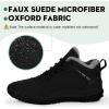 imageHiGropcore Barefoot Boots Womens Mens Fur Lined Winter Barefoot Shoes Waterproof Snow Boots Minimalist Wide Toe Box Warm Ankle BootiesSa01  Black