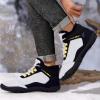 imageHiGropcore Barefoot Boots Womens Mens Fur Lined Winter Barefoot Shoes Waterproof Snow Boots Minimalist Wide Toe Box Warm Ankle BootiesSa06  Light GreyBlack
