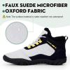 imageHiGropcore Barefoot Boots Womens Mens Fur Lined Winter Barefoot Shoes Waterproof Snow Boots Minimalist Wide Toe Box Warm Ankle BootiesSa06  Light GreyBlack