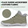 imageHiGropcore Barefoot Boots Womens Mens Fur Lined Winter Barefoot Shoes Waterproof Snow Boots Minimalist Wide Toe Box Warm Ankle BootiesSb05  Green