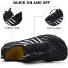 imageHiGropcore Water Shoes Men Women Barefoot Wide Toe Box Beach Shoes Quick Dry Breathable Swim Aqua Socks with DrainageWt02 Black