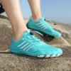 imageHiGropcore Water Shoes Men Women Barefoot Wide Toe Box Beach Shoes Quick Dry Breathable Swim Aqua Socks with DrainageWt04 Blue