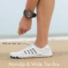 imageHiGropcore Water Shoes Men Women Barefoot Wide Toe Box Beach Shoes Quick Dry Breathable Swim Aqua Socks with DrainageWt10 White