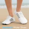 imageHiGropcore Water Shoes Men Women Barefoot Wide Toe Box Beach Shoes Quick Dry Breathable Swim Aqua Socks with DrainageWt10 White