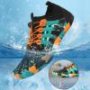 imageHiGropcore Water Shoes Men Women Barefoot Wide Toe Box Beach Shoes Quick Dry Breathable Swim Aqua Socks with DrainageWs01c Blue