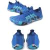 imageHiGropcore Water Shoes Men Women Barefoot Wide Toe Box Beach Shoes Quick Dry Breathable Swim Aqua Socks with DrainageWs01c Blue