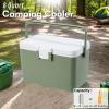 imageHiGropcore 5813 Quart Camping Cooler  Hard Ice Retention Cooler Lunch Box  Portable Small Insulated CoolerD6  8qt  Green
