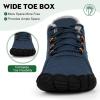 imageHiGropcore Barefoot Snow Boots for Women Men Warm Fur Lined Water Repellent Winter Barefoot Shoes Wide Toe Box Lightweight Outdoor Ankle BootsA3  Blue