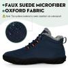 imageHiGropcore Barefoot Snow Boots for Women Men Warm Fur Lined Water Repellent Winter Barefoot Shoes Wide Toe Box Lightweight Outdoor Ankle BootsA3  Blue