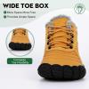 imageHiGropcore Barefoot Snow Boots for Women Men Warm Fur Lined Water Repellent Winter Barefoot Shoes Wide Toe Box Lightweight Outdoor Ankle BootsA5  Yellow