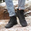 imageHiGropcore Barefoot Snow Boots for Women Men Warm Fur Lined Water Repellent Winter Barefoot Shoes Wide Toe Box Lightweight Outdoor Ankle BootsG1  Black