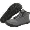 imageHiGropcore Barefoot Snow Boots for Women Men Warm Fur Lined Water Repellent Winter Barefoot Shoes Wide Toe Box Lightweight Outdoor Ankle BootsG2  Grey