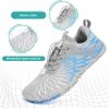 imageHike Barefoot Shoes for Women Men NonSlip Breathable Walking Shoes Wide Toe Box Comfortable Athletic FootwearA10s  Enhanced GreyBlue
