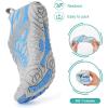 imageHike Barefoot Shoes for Women Men NonSlip Breathable Walking Shoes Wide Toe Box Comfortable Athletic FootwearA10s  Enhanced GreyBlue