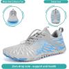 imageHike Barefoot Shoes for Women Men NonSlip Breathable Walking Shoes Wide Toe Box Comfortable Athletic FootwearA10s  Enhanced GreyBlue