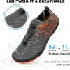 imageHike Barefoot Shoes for Women Men NonSlip Breathable Walking Shoes Wide Toe Box Comfortable Athletic FootwearB3  Grey
