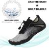 imageHike Barefoot Shoes Womens Mens Breathable ampamp NonSlip Water Shoes Wide Toe Box Zero Drop Minimalist FootwearD04c  Black Grey