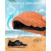 image:imageWater Shoes for Women Men QuickDry Barefoot Shoes Breathable Aqua Socks for Swim Beach River Pool Lake Hiking Surfing KayakingC01  BlackBrown
