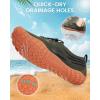 image:imageWater Shoes for Women Men QuickDry Barefoot Shoes Breathable Aqua Socks for Swim Beach River Pool Lake Hiking Surfing KayakingC02  GreenBrown