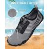 image:imageWater Shoes for Women Men QuickDry Barefoot Shoes Breathable Aqua Socks for Swim Beach River Pool Lake Hiking Surfing KayakingC03  Grey