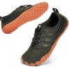 image:imageWater Shoes for Women Men QuickDry Barefoot Shoes Breathable Aqua Socks for Swim Beach River Pool Lake Hiking Surfing KayakingC02  GreenBrown