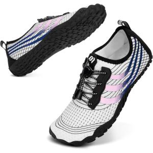 image:imageWater Shoes for Women Men QuickDry Barefoot Shoes Breathable Aqua Socks for Swim Beach River Pool Lake Hiking Surfing KayakingC04  White