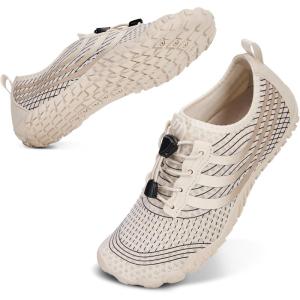 image:imageWater Shoes for Women Men QuickDry Barefoot Shoes Breathable Aqua Socks for Swim Beach River Pool Lake Hiking Surfing KayakingC05  Apricot