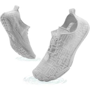 image:imageHike Barefoot Shoes Womens Mens Breathable amp NonSlip Water Shoes Wide Toe Box Zero Drop Minimalist FootwearD02b  Grey