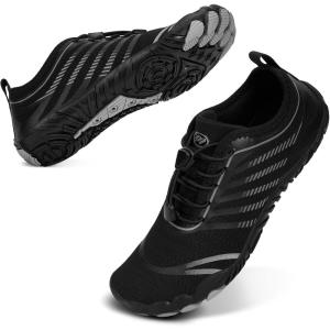 image:imageWater Shoes Women Men QuickDry Barefoot Water Shoes NonSlip ZeroDrop Breathable for Beach Swim River Pool Lake Hiking Surfing YogaA1  Black