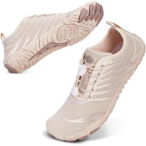 image:imageWater Shoes Women Men QuickDry Barefoot Water Shoes NonSlip ZeroDrop Breathable for Beach Swim River Pool Lake Hiking Surfing YogaA4  Apricot