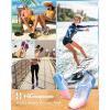 image:imageWater Shoes for Women Men QuickDry Barefoot Shoes Breathable Aqua Socks for Swim Beach River Pool Lake Hiking Surfing KayakingA2c  WhiteBlue Pink