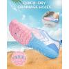 image:imageWater Shoes for Women Men QuickDry Barefoot Shoes Breathable Aqua Socks for Swim Beach River Pool Lake Hiking Surfing KayakingA2c  WhiteBlue Pink