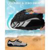 image:imageWater Shoes for Women Men QuickDry Barefoot Shoes Breathable Aqua Socks for Swim Beach River Pool Lake Hiking Surfing KayakingA3b  GreyBlack