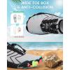 image:imageWater Shoes for Women Men QuickDry Barefoot Shoes Breathable Aqua Socks for Swim Beach River Pool Lake Hiking Surfing KayakingA3b  GreyBlack