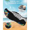 image:imageWater Shoes for Women Men QuickDry Barefoot Shoes Breathable Aqua Socks for Swim Beach River Pool Lake Hiking Surfing KayakingA3b  GreyBlack