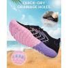 image:imageWater Shoes for Women Men QuickDry Barefoot Shoes Breathable Aqua Socks for Swim Beach River Pool Lake Hiking Surfing KayakingA9  BlackPink Purple