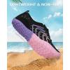 image:imageWater Shoes for Women Men QuickDry Barefoot Shoes Breathable Aqua Socks for Swim Beach River Pool Lake Hiking Surfing KayakingA9  BlackPink Purple