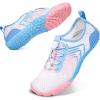 image:imageWater Shoes for Women Men QuickDry Barefoot Shoes Breathable Aqua Socks for Swim Beach River Pool Lake Hiking Surfing KayakingA2c  WhiteBlue Pink