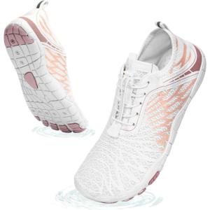 image:imageHike Barefoot Shoes Womens Mens Breathable amp NonSlip Water Shoes Wide Toe Box Zero Drop Minimalist FootwearD01a  White