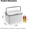 image:imageHiGropcore 5813 Quart Camping Cooler  Hard Ice Retention Cooler Lunch Box  Portable Small Insulated CoolerF1  5qt  White